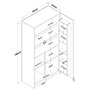 Hanah Home Armario Multiusos Blanco JE103 - 2890